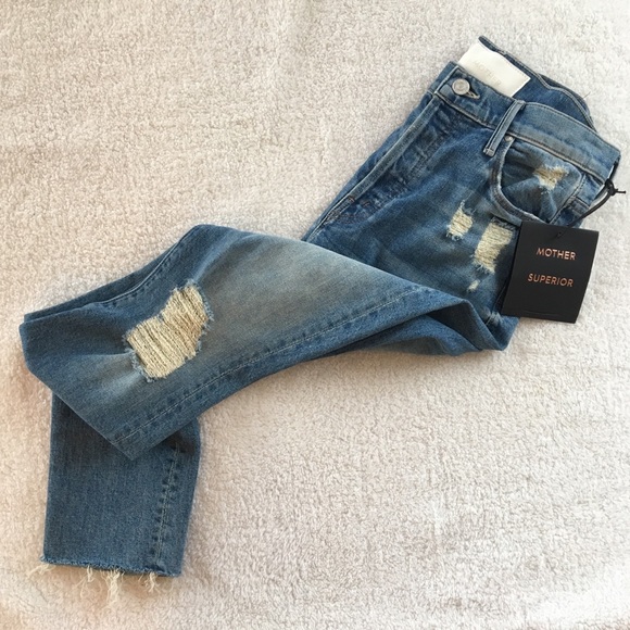 MOTHER Denim - Mother The Stunner distressed raw edge jeans 26
